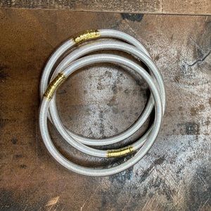 ✨white glitter bracelet (pack of 3)✨